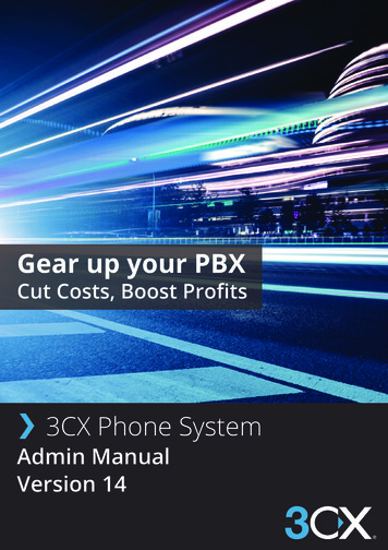 Gear Up Your PBX - Cips Informatica