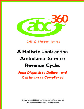 A Holistic Look At The Ambulance Service Revenue Cycle