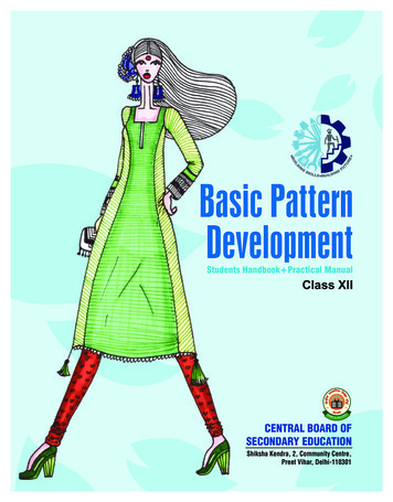 Basic Pattern Development - CBSE