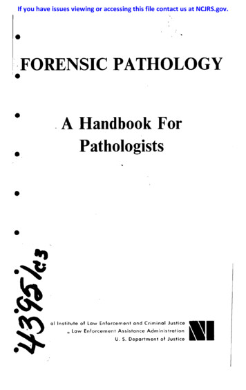  FORENSIC PATHOLOGY A Handbook For Pathologists