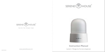 Instruction Manual - SERENE HOUSE Color Your Mood