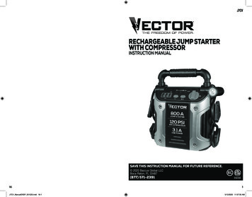 RECHARGEABLE JUMP STARTER WITH COMPRESSOR