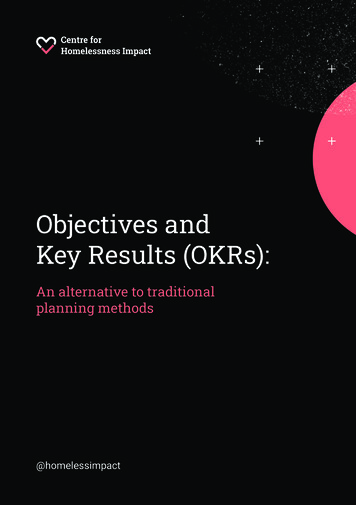 Objectives And Key Results (OKRs)