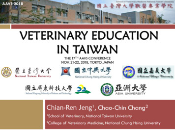 Veterinary Education In Taiwan