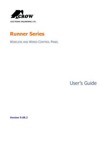 7101585 Rev-C RUNNER User Guide 3-8-08 - Crow