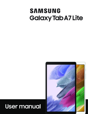 Samsung Galaxy Tab A7 Lite T220 T227 User Manual - B&H Photo