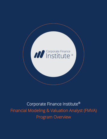 Financial Modeling & Valuation Analyst . - NASBA Registry