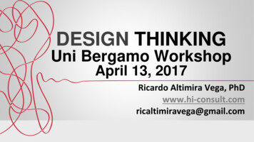DESIGN THINKING (WORKSHOP) - UniBg
