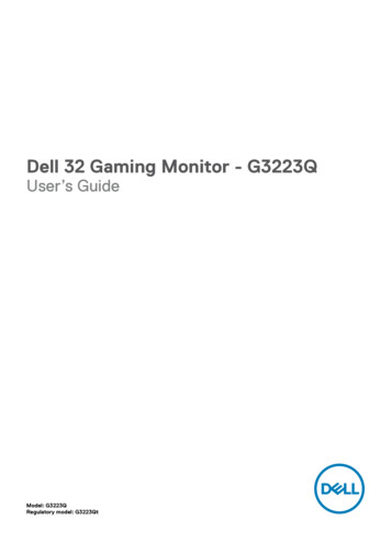 Dell G3223Q Monitor User's Guide