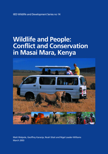 Wildlife And People: Conflict And Conservation In Masai Mara, Kenya