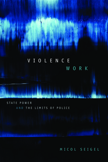 VIOLENCE WORK - Duke University Press