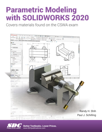Parametric Modeling With SOLIDWORKS 2020 - SDC 