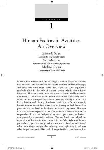 Human Factors In Aviation: An Overview - Elsevier 
