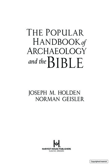The Popular Handbook Of Archaeology And The Bible