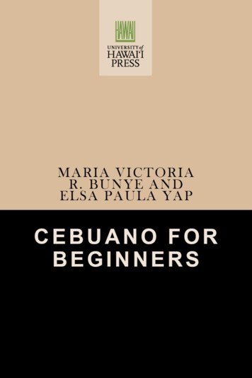 Cebuano For Beginners