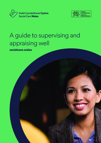 A Guide To Supervising And Appraising Well - Socialcare.wales