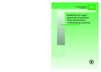 Guidelines For Rapid - Food And Agriculture Organization