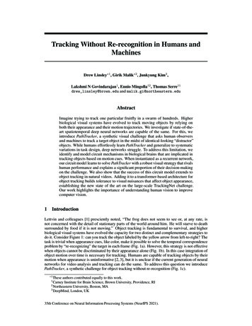 Tracking Without Re-recognition In Humans And Machines