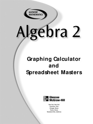 Graphing Calculator And Spreadsheet Masters - Sault Schools