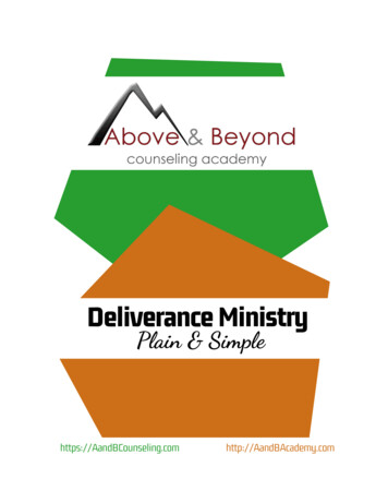 Deliverance Ministry P L A In & S I M Pl E