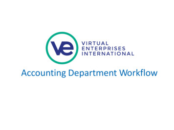 ACCOUNTING DEPARTMENT WORKFLOW - Virtual Enterprises International