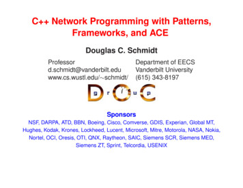 C Network Programming With Patterns, Frameworks, And ACE