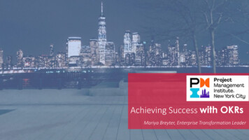 Achieving Success With OKRs