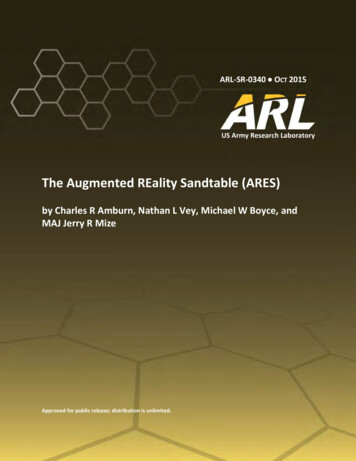 The Augmented REality Sandtable (ARES) - DTIC
