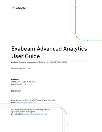 Exabeam Advanced Analytics User Guide