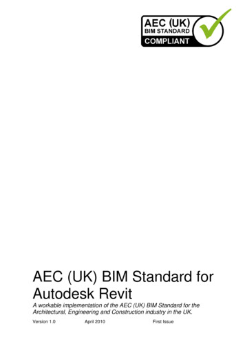 AEC (UK) BIM Standard For Autodesk Revit
