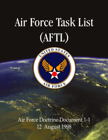 Air Force Task List (AFTL)