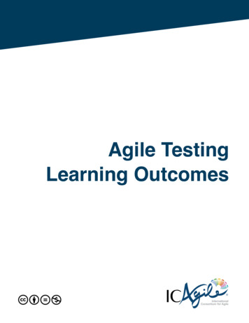 Agile Testing Learning Outcomes