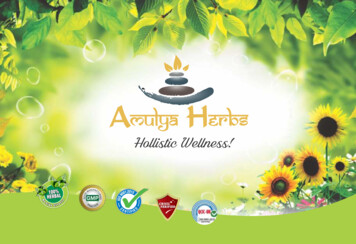 Hollistic Wellness! - Amulya Herbs