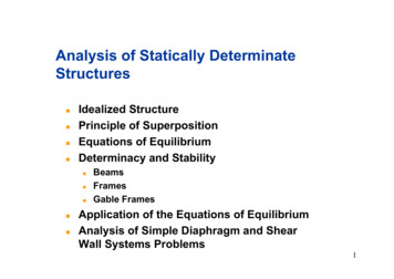 Analysis Of Statically Determinate Structures