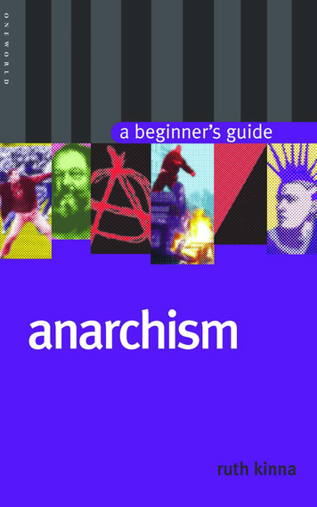 Anarchism : A Beginners Guide