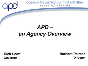 APD – An Agency Overview