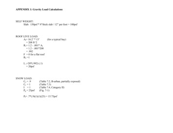 APPENDIX 1: Gravity Load Calculations - Engr.psu.edu