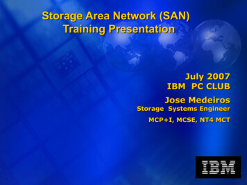 Storage Area Network (SAN) Training Presentation