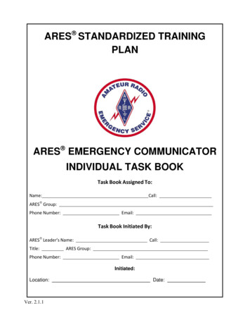 ARRL ARES Fillable Training Task Book