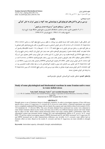 Iranian Journal Of Horticultural Science Vol 53, No 1, Spring 2022 (99 .