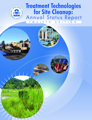Treatment Technologies For Site Cleanup: Annual Status .