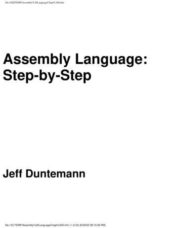 Assembly Language: Step-by-Step - Petra Christian University