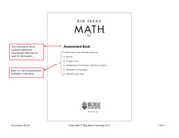 The Assessment Book - Big Ideas Learning