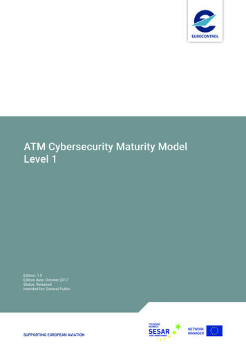 ATM Cybersecurity Maturity Model Level 1 - Eurocontrol