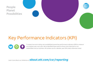 Key Performance Indicators - AT&T Newsroom