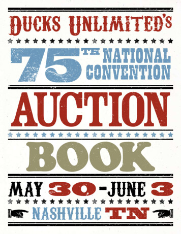 2012 Convention AuCtions - Ducks Unlimited