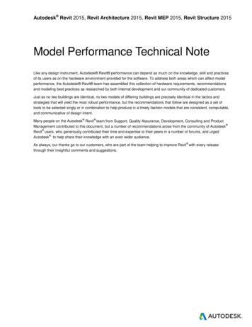 Autodesk Revit 2015 Model Performance Technical Note