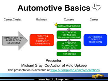 Automotive Basics - Auto Upkeep