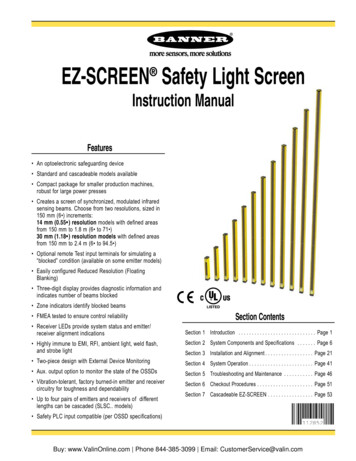EZ-SCREEN Safety Light Screen - ValinOnline 