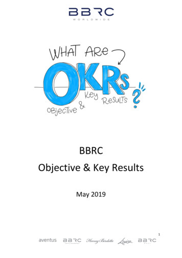 BBRC Objective & Key Results